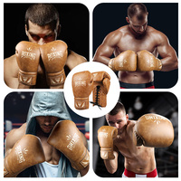 Gants De Boxe Avec Lacets Haute Qualité Pu Microfibre Gants De Boxe Professionnel Guantes De Boxeo Personnalisé