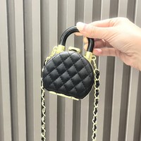 Sac à chaîne en diamant à carreaux 2025, porte-monnaie, porte-rouge à lèvres, style coréen, mode polyvalente, simple, sac de poitrine pour femmes