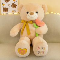 Tulipe ours en peluche jouet en peluche assis debout ours géant poupée oreiller fleur ours en peluche Animal en peluche jouet coussin cadeau de remise des diplômes
