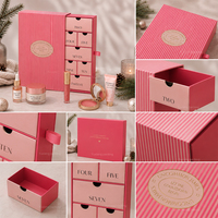 Calendrier de l'Avent Beauté Personnalisé 12 Jours – Boîte Vide pour Compte à Rebours de Noël – Emballage Cadeau Soins de la Peau – Directement du Fabricant de Calendriers