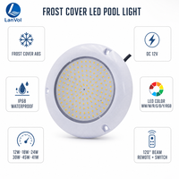 Lumière de piscine murale à double commande AC/DC12V, étanche IP68, en PC, remplie de résine, LED dimmable 18W-41W