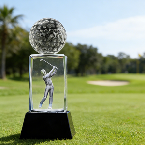 Trophées en verre gravés au laser, étanches, de qualité supérieure, directement de l'usine, pour le tennis, le badminton, le baseball, le basketball, le football et le volley-ball - Product Image 2