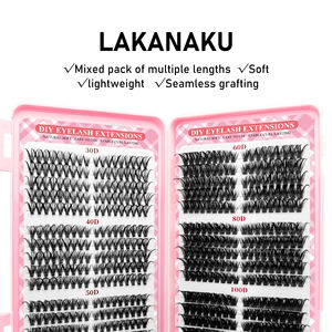 Livre de Cils en Touffes DIY à Logo Personnalisé, Kit de Cils DIY Marque Blanche, Vente en Gros, Cils Vison Moelleux Méga Volume, Livre de Cils Effilés en Touffes - Product Image 4