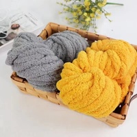 Meilleures ventes Bojay vente en gros 2cm géant doux épais Jumbo 100% Polyester gros fil de chenille épais