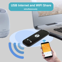 Modem USB Dongle 4G U8-12 Wingle MDM9207 avec support d'antenne externe, routeur WiFi 2,4 GHz, pare-feu, 150 Mbps CAT4 LTE