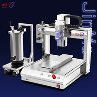 Dispensador de Silicona de Cabezal Único de 2600 ml para Escritorio, Motor de Alta Potencia de 300 KW, Robot Dispensador de Pegamento Programable de 3 Ejes, 1 Año de Garantía