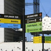 Panneaux de signalisation personnalisés en aluminium pour l'extérieur, hôpitaux, cliniques, totems, signalisation directionnelle pour bâtiments