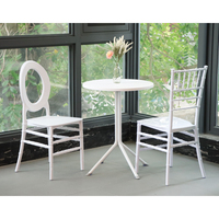 Chaise de mariage et d'événement en plastique PP de haute qualité, dossier en O, mobilier de restaurant, hôtel, café, salle à manger