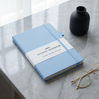 Carnet ligné A5 à couverture rigide durable 2026-2027 – Personnalisable – Fournitures de rentrée scolaire
