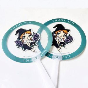 Mini-ventilateur Kpop transparent en plastique personnalisé et mignon avec support de main – Ventilateur à main transparent - Product Image 2