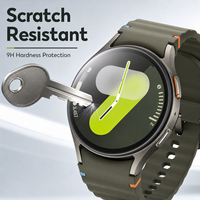 Protection d'écran en verre trempé anti-espion, lumière violette, 9H HD, compatible avec Samsung Galaxy Watch7 40 mm 44 mm Ultra Smartwatch