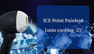 Machine d'épilation et de détatouage 2-en-1 à logo personnalisé, 3 longueurs d'onde (755nm, 808nm, 1064nm), refroidissement par glace, en acier inoxydable, pour peeling au carbone - Product Image 5