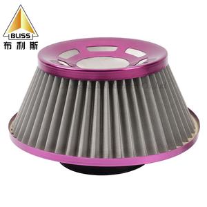 Filter udara mobil balap BT03 suku cadang mobil aluminium Aloi penyaring udara mesin kustom 76Mm - Product Image 1