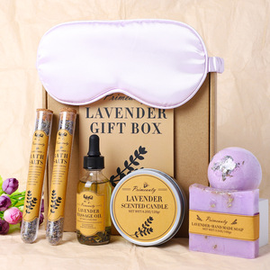 LANJO - Cesta de Regalo de Spa para el Hogar, Personalizada y Hecha a Mano, con Frascos de Vidrio, Sales de Baño, Aceites Esenciales y Velas Aromáticas, para el Cuidado Personal de la Mujer - Product Image 2