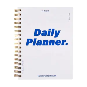 Planejador diário desatualizado 2025-2026 organizador executivo objetivo planejadores espiral de negócios pessoais e revistas