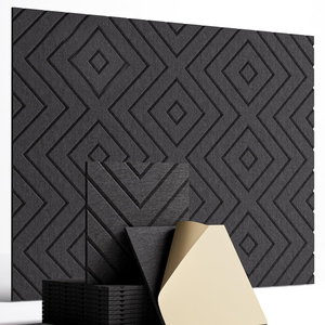 Pannello Acustico Autoadesivo in Fibra di Poliestere, Pannelli Fonoassorbenti per Decorazione d'Interni - Product Image 1