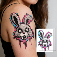 Paquete de Papel para Tatuajes Temporales Imprimibles para Impresora de Inyección de Tinta, Hojas de Transferencia de Agua para Arte Corporal DIY, para Eventos, Espectáculos y Festivales
