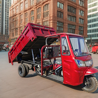 Tricycle de livraison motorisé à trois roues, moteur essence refroidi par eau, capacité de charge de 1500-2000 kg, Chine >250cc