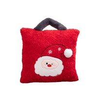 Oreiller en peluche de Noël personnalisable échantillon rapide OEM ODM coussin d'animal en peluche anti-stress PP coton remplissage cadeau de décoration de Noël