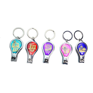 Hàng thủ công quảng cáo tùy chỉnh Epoxy in kim loại Nail Clipper Opener Móc chìa khóa - Product Image 1