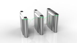 Portes coulissantes de barrière d'oscillation de tourniquets en verre de pleine taille d'OEM d'approvisionnement d'usine - Product Image 3