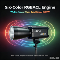 FCS240F 240W LED RGBACL Projecteur de studio six couleurs DMX pour IP33 2000 à 20000K CRI96 TLCI97