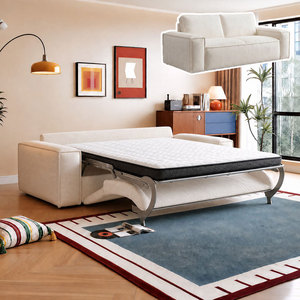 Canapé-<span class=keywords><strong>lit</strong></span> en forme de bloc de tofu, intégré, double usage, pliable, multifonctionnel, pour appartement, salon et bureau, avec design rabattable - Product Image 2