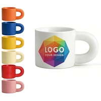 Mug en céramique porcelaine mate personnalisé avec logo, 11 oz, couleur unie, pour café, avec logo/texte personnalisé, cadeau DIY