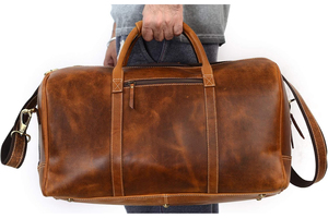 Borsa da Viaggio Antifurto in Pelle di Ottimo Rapporto Qualità-Prezzo, Borsa Sportiva per Pernottamento, Borsa per Allenamento e Palestra - Product Image 5