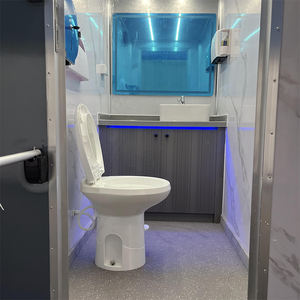 Toilettes mobiles préfabriquées à faible coût Remorque de toilette portable moderne de luxe - Product Image 6