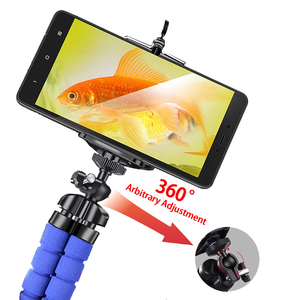 Mini <span class=keywords><strong>trépied</strong></span> <span class=keywords><strong>flexible</strong></span> en forme de pieuvre pour <span class=keywords><strong>téléphone</strong></span> portable, <span class=keywords><strong>trépied</strong></span> léger avec pieds en éponge enveloppables, support de <span class=keywords><strong>téléphone</strong></span> portable portable, support de selfie de voyage - Product Image 2