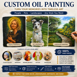 Peinture à l'huile personnalisée faite à la main de portrait d'enfant à partir de photo, réaliste, petite fille, petit garçon, toile personnalisée, art mural pour la maison familiale - Product Image 6