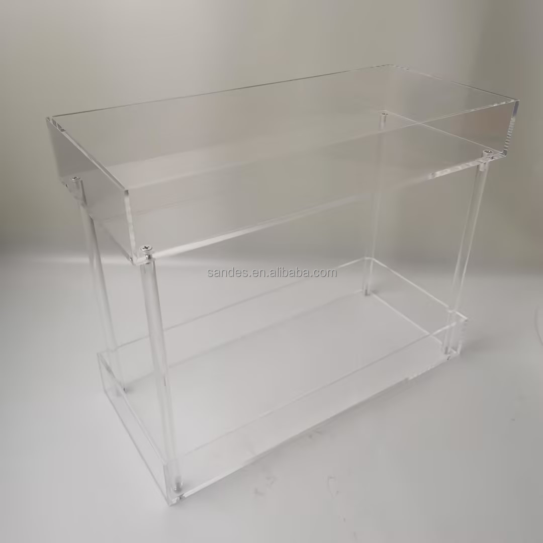 Display Riser Acrilico Trasparente 2 Pezzi - Alzata Per Dessert A Più Livelli, Espositor Per Cupcake, Organizer Per Spezie E Oggetti Decorativi, Facile Montaggio