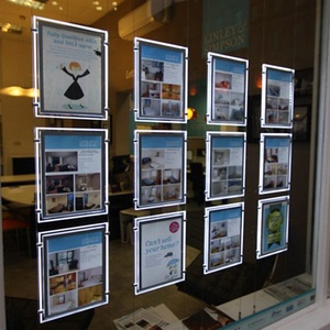 A2 <b>Led</b> Crystal Frame Light Box Illuminated Light Box Hanging Real Estate Agent Window Display Advertising <b>Led</b> Light Boxes - Product Image 6