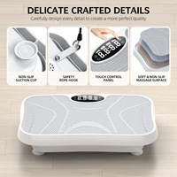YETFUL Plaque vibrante verticale intelligente et silencieuse pour la gestion de la posture, machine de brûlage des graisses à domicile, construction en acier et ABS, charge maximale 150 kg