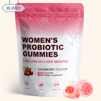 Gummies Probiotiques Véganes pour Adultes, 60 par Paquet, pour Cibler les Odeurs Corporelles, la Santé Féminine et l'Équilibre Corporel, Marque Privée