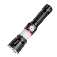 Lampe torche tactique LED rechargeable étanche avec fonction de défense électrique et lumière de chasse puissante