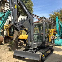 Excellente pelle hydraulique Volvo EC60D d'occasion, 5,6 tonnes, moteur et pompe Volvo d'origine, profondeur de fouille de 4,2 m, Corée