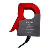 Transformateur de courant monophasé à noyau divisé portable YHDC SCT027H |   Prise audio avec capteur 160A |   UL94-V0 pour enroulement en cuivre