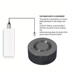 Mini vidéoprojecteur YT200, lampe LED portable <span class=keywords><strong>moins</strong></span> chère, projecteurs de cinéma maison 1080P HD, jouet électronique pour enfants - Product Image 2