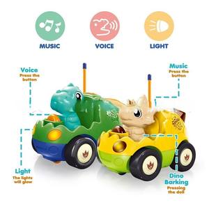 وصل حديثًا لعبة سيارة ديناصور بجهاز تحكم عن بعد مع أضواء ليد وموسيقى سيارات بتحكم عن بعد لعبة شخصين سيارة لعبة تنافسية - Product Image 5