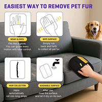 Gant de Toilettage Électrostatique Double Face pour Animaux de Compagnie, Idéal pour l'Épilation des Poils sur les Vêtements, Chiens et Chats