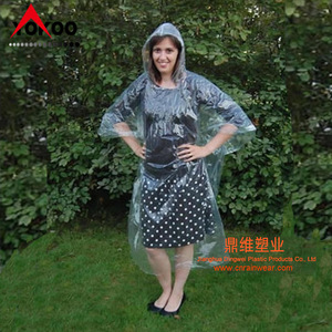Poncho de pluie jetable en PE pour adulte, usage voyage, style simple, unisexe, pour une personne, imperméable - Product Image 4