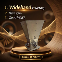Antenne cornet double polarisation GPS/GNSS FALAYI 6-18 GHz avec gain de 17,2 dBi, VSWR de 2,5, matériau PU, Shanghai