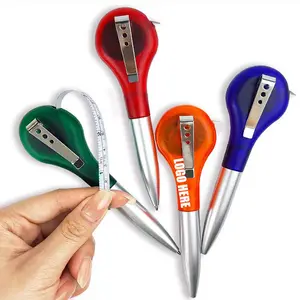 FP08 Multi function Custom Tool Measuring Tape Ruler Ballpoint Pens -support custom print