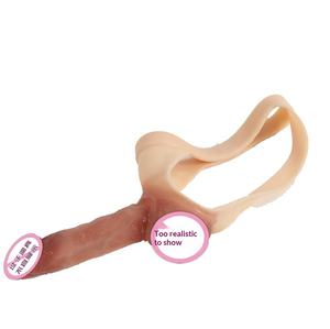 Culotte <span class=keywords><strong>string</strong></span> en cuir style ceinture, avec pénis creux intégré, pour le plaisir lesbien, sous-vêtements féminins 410g - Product Image 3