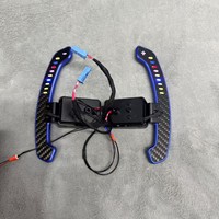 Palettes de changement de vitesse magnétiques en fibre de carbone avec LED compatibles avec les modèles A4 A5 A6 B8 B9 MK7 MK8 Golf 7 F30 F10 G30 G20 G Classe S