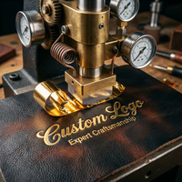 Couverture de diplôme personnalisée Mondon en cuir lisse avec logo estampé or