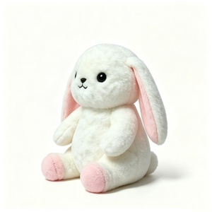 ตุ๊กตากระต่ายหูตกแบบสั่งทำพิเศษ, ตุ๊กตากระต่ายสีขาว, ของเล่นกระต่ายน่ารัก, ตุ๊กตากระต่ายสีขาวนุ่มนิ่ม - Product Image 1
