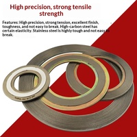 Joint en spirale métallique avec anneaux intérieur et extérieur en acier inoxydable 304/316L pour vannes à bride, joint en graphite de type D amélioré